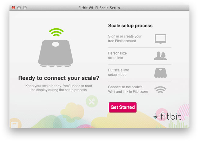 set up fitbit scale wifi